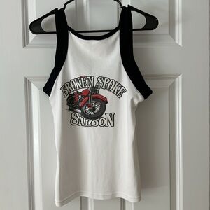 Motorcycle tank top from Broken Spoke Saloon in Daytona Florida